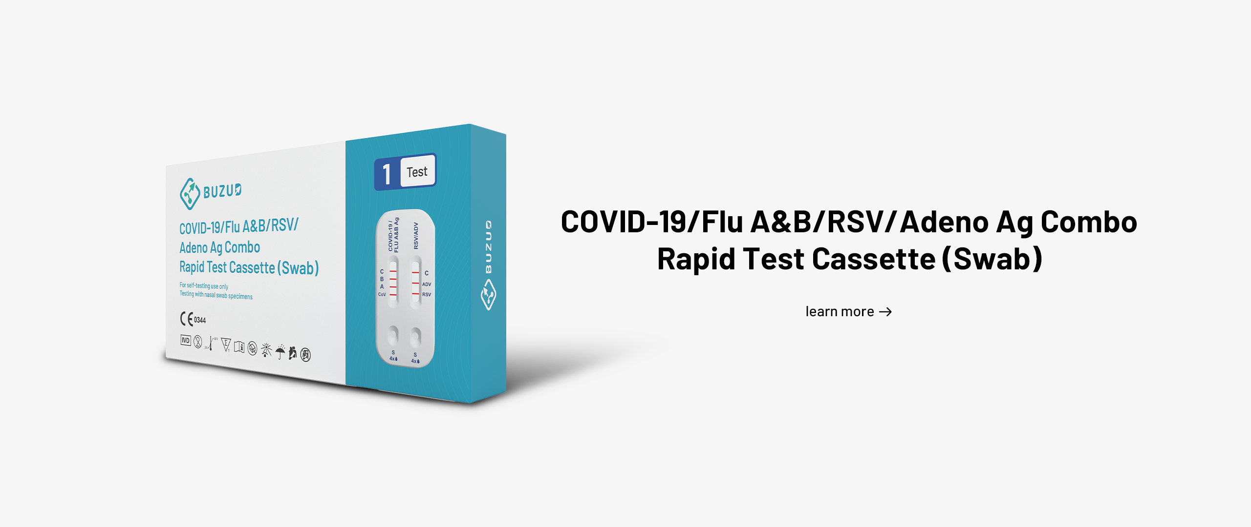 COVID-19/FuA&B/RSV/Adeno Ag ComboRapid Test Cassette(Swab)